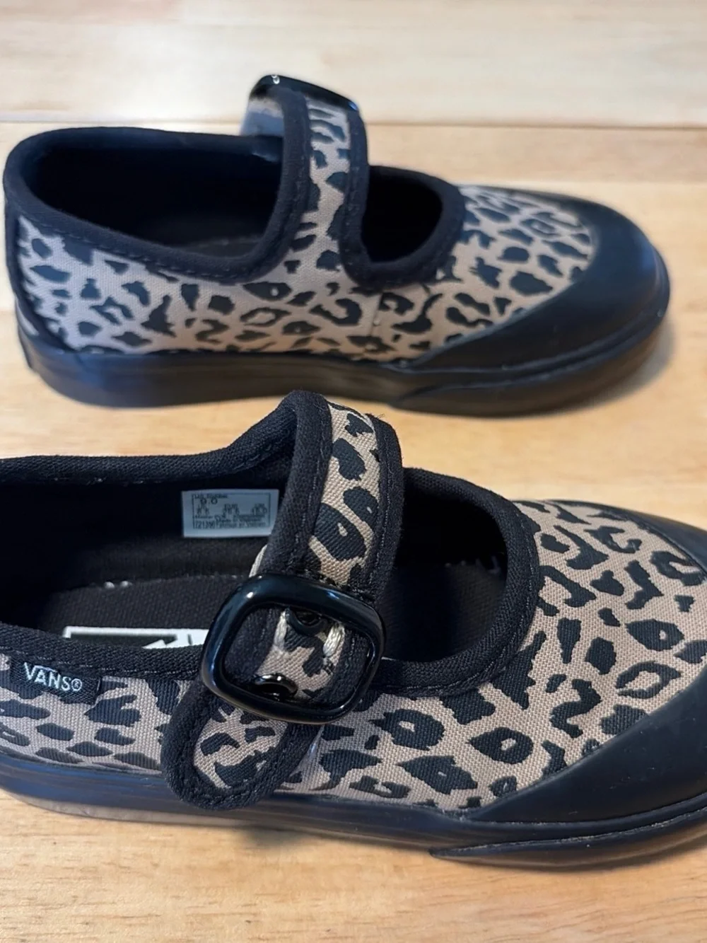 Kids Leopard Print Mary Jane Shoes